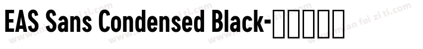 EAS Sans Condensed Black字体转换
